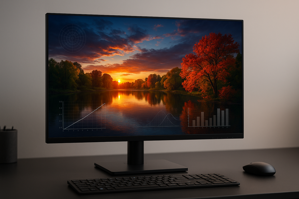 Professionele monitor met DisplayHDR 1000 certificering die HDR content weergeeft
