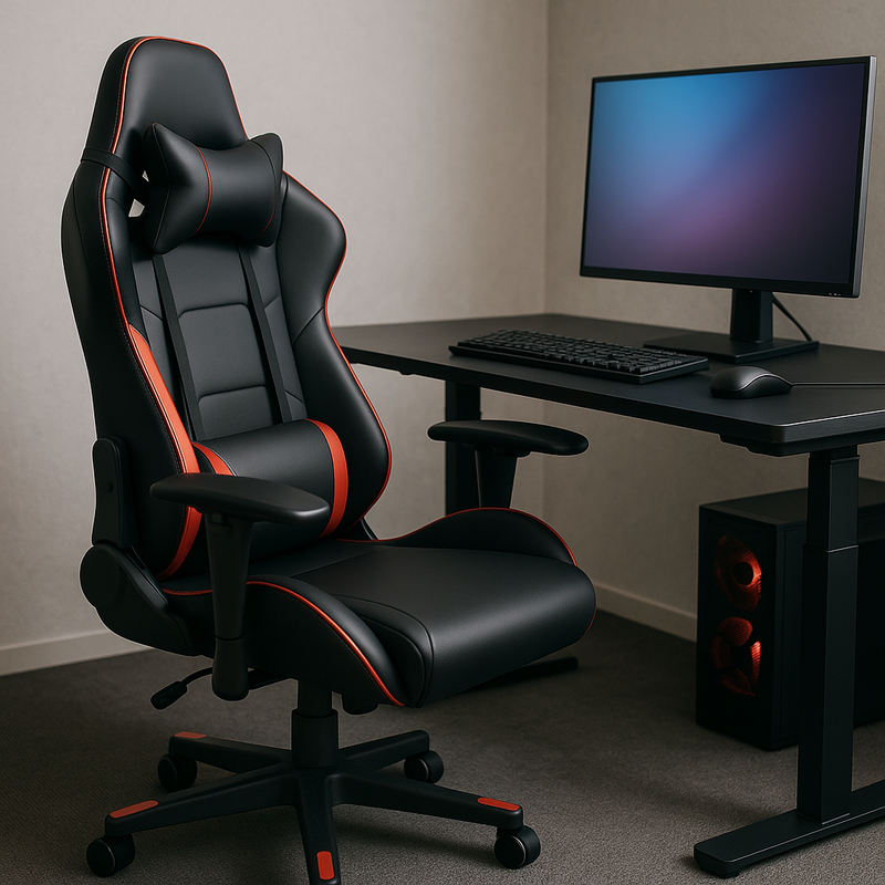 Een ergonomische gaming setup met de juiste zithouding voor optimaal comfort