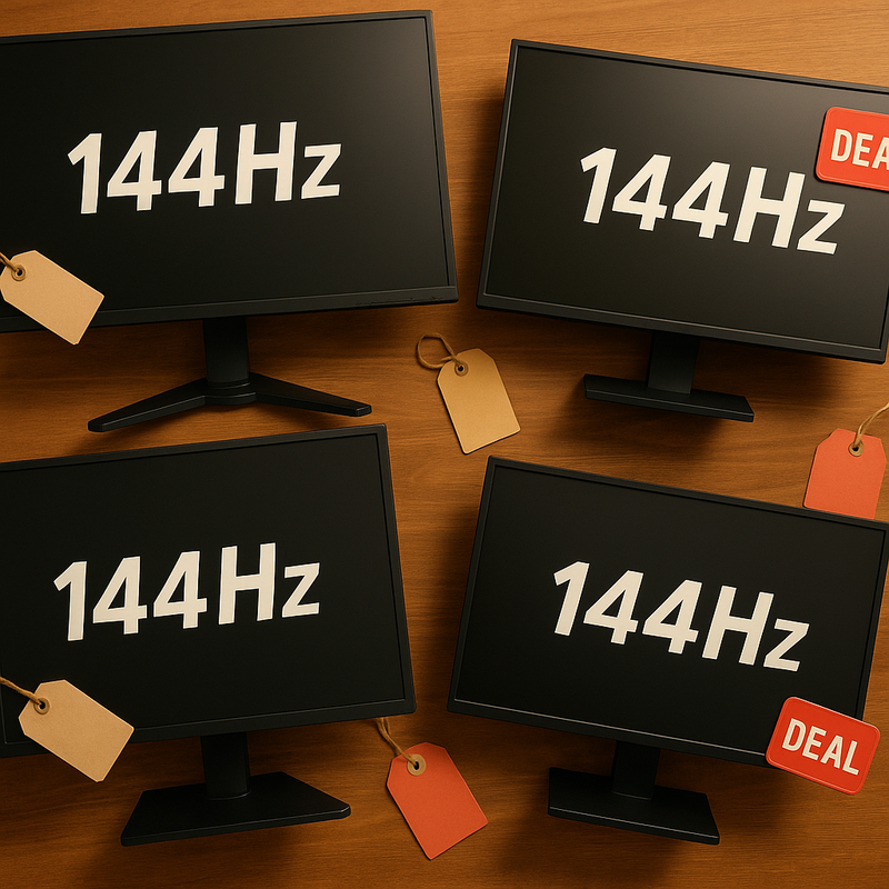 Een 144Hz gaming monitor toont de vloeiende beeldkwaliteit die budget gamers kunnen verwachten
