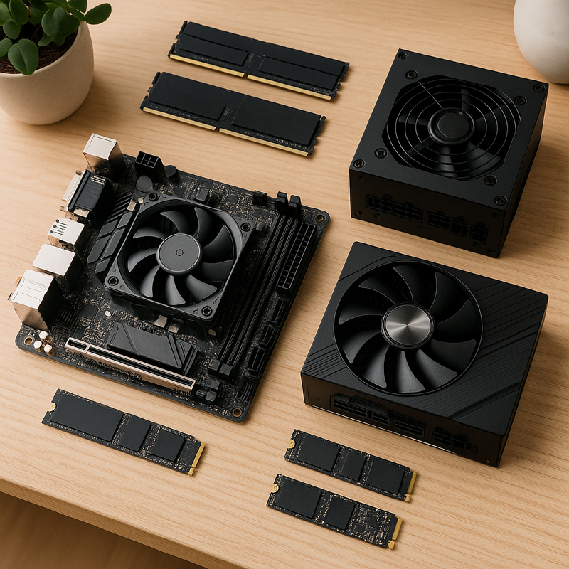 Belangrijkste componenten voor een mini ITX build