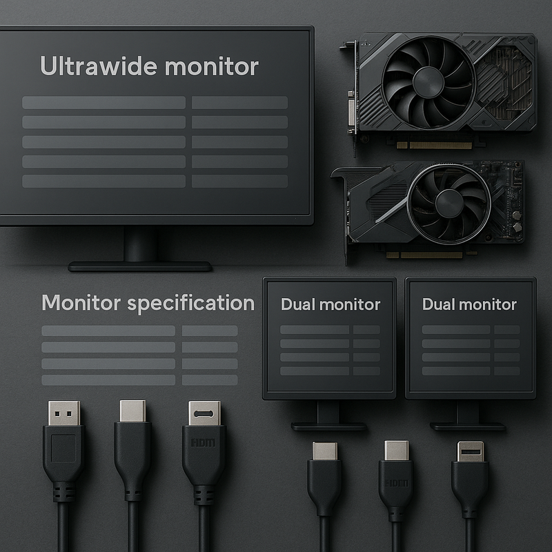 Ultrawide monitor met meerdere applicaties naast elkaar voor optimale workflow