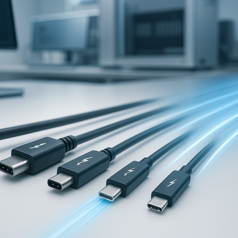 Evolutie van Thunderbolt-connectoren door de generaties heen