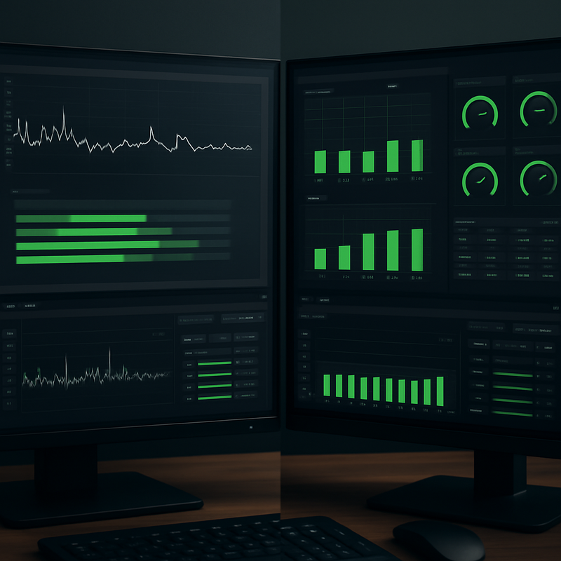 Professionele USB4 audio latency meetopstelling met oscilloscoop en monitoring software