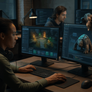 Lees meer over het artikel 90% van gameontwikkelaars gebruikt AI in werkprocessen